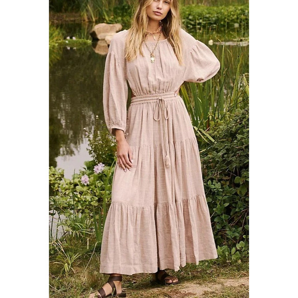 Free People Dresses & Skirts - Free People Ibiza Sun FREE-EST Dress Maxi Taupe Size Medium A003590